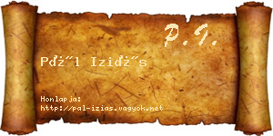 Pál Iziás névjegykártya